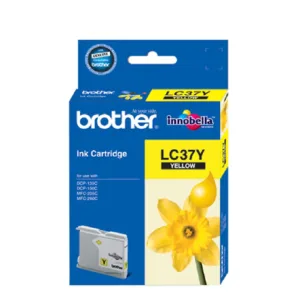 حبر براذر LC37Y اصفر BROTHER LC37Y INK CARTRIDGE YELLOW