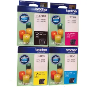 طقم حبر براذر LC673  BROTHER LC673BK-C-Y-M INK CARTRIDGE BLACK