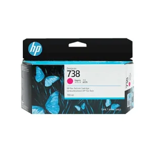 HP 738 130-ml Magenta DesignJet Ink Cartridge 498N6A