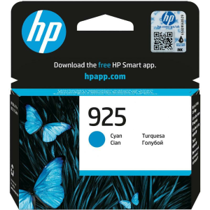 HP 925 Cyan Original Ink Cartridge — 4K0V6PE