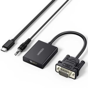 UGREEN محول VGA ذكر إلى HDMI أنثى — جديد New