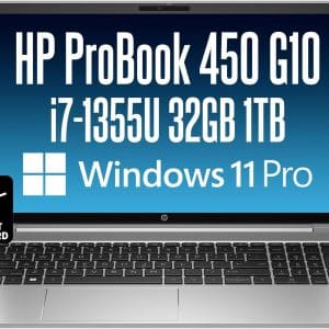 HP ProBook 450 G10 Core i7-1355U 8GB 512GB SSD 15.6 FHD — جديد New