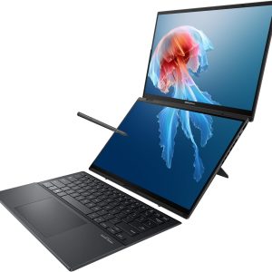 ASUS Zenbook Duo — Intel Core Ultra 9 285H / 32GB LPDDR5x / 2TB SSD (M.2 NVMe) / 14" 2.8K OLED Touch (2880x1800) — مجدد Refurbished